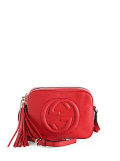 Gucci Soho Leather Disco Bag   Red