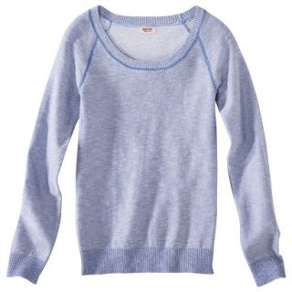 Mossimo Supply Co. Juniors Scoop Neck Sweater   True Navy S(3 5)
