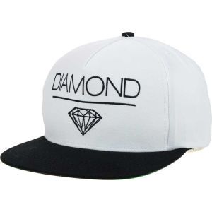 Diamond Whitespace Snapback Cap