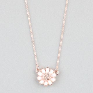 Rhinestone Daisy Necklace Gold One Size For Women 240737621