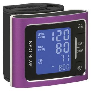 Veridian Healthcare Blood Pressure Wrist Monitor   Pink Metallic
