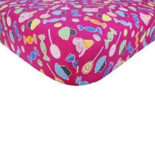 Candy Flannel Fitted Crib Sheet