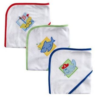 Baby Vision Hooded Towel   Blue (3 Pack )