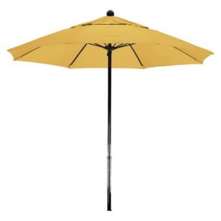 7.5 Aluminum Pulley Patio Umbrella   Yellow Pacifica