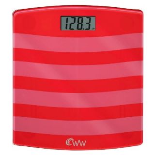Weight Watchers Glass Scale   Red