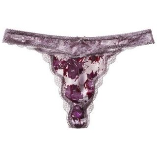 Gilligan & OMalley Womens Micro Lace Thong   Enzo Dust M