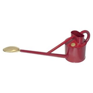 Haws 1.2 gallon Professional Outdoor Metal Watering Can in Burgundy