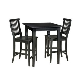 Bistro Set Home Styles Square Bistro Arts and Crafts Table with 2 Stools