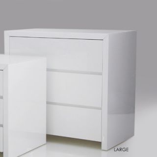 Mobital Bianca 3 Drawer Nightstand NIG BIAN WHIT SMALL / NIG BIAN WHIT LARGE 