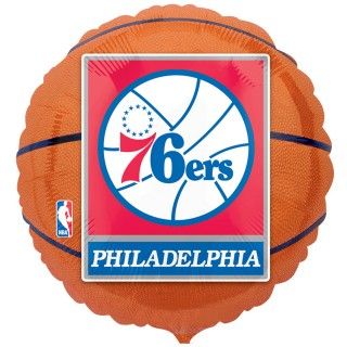 Philadelphia 76ers Basketball Foil Balloon