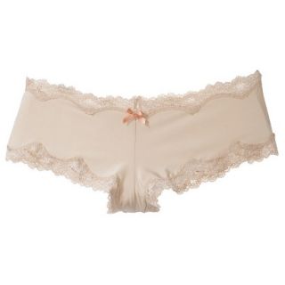 Gilligan & OMalley Womens Micro With Lace Cheeky Hipster   Mochachino XS