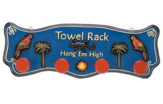 Tropical Towel Rack