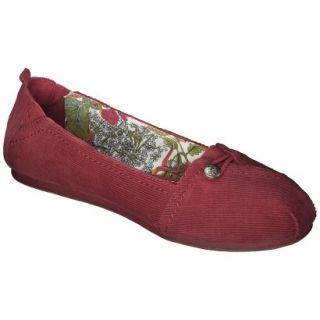 Womens Mad Love Lynn Corduroy Loafer   Red 5 6
