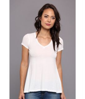 Alternative Apparel Basic V Neck Tee Womens T Shirt (White)