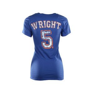 New York Mets David Wright Majestic MLB Womens Sugar Player T Shirt