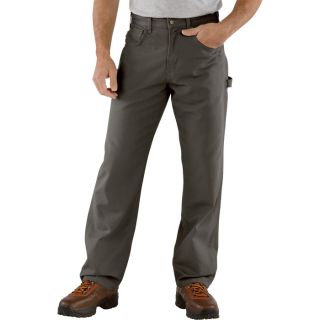 Carhartt Loose Fit Canvas Carpenter Jean   Charcoal, 35 Inch Waist x 32 Inch