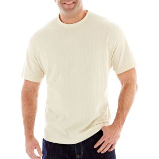 CLAIBORNE Drop Needle Tee Big and Tall, White, Mens