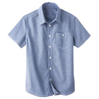 Cherokee Boys Button Down Shirt   Cruise Blue XS