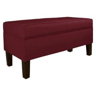 Skyline Bench Custom Upholstered Contemporary Bench 848 Velvet Berry