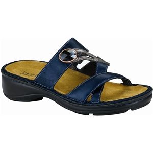 Naot Womens Mango Polar Sea Silver Threads Sandals, Size 36 M   74250 P56
