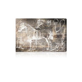 Oliver Gal Horse Breaking Guide Canvas Wall Art