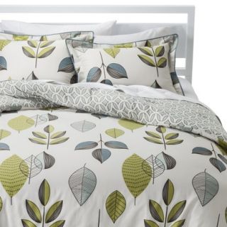 Room 365 Scandinavian Reversible Comforter Set   Gray/Green (Twin)