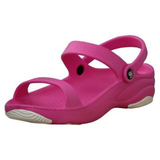 USADawgs Hot Pink / White Premium Womens 3 Strap Sandal   6