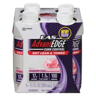 EAS AdvantEDGE Carb Control Strawberry Cream Protein Shake   4 pack (11oz each)