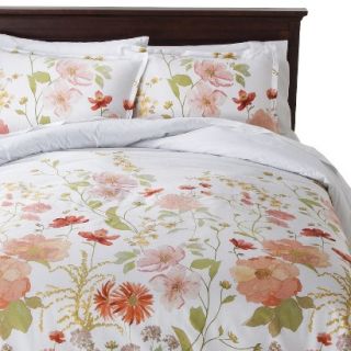 Threshold Multi Floral Comforter Set   White/Pink (King)