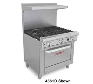 Southbend 36 2 Burner Gas Range with Charbroiler, NG