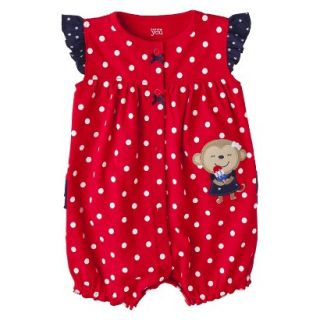 Just One YouMade by Carters Newborn Girls Romper   Liberty Red 3 M