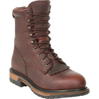 Rocky Waterproof Steel Toe EH Lacer Work Boot   Brown, Size 8 1/2, Model 6717