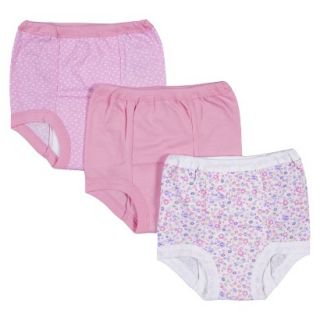 Gerber Onesies Newborn Girls 3 Pack Training Pant   Pink3T