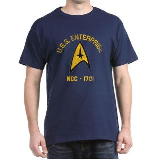  U.S.S. Enterprise Retro Dark T Shirt