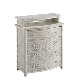 Home Styles Marco Island 4 Drawer Media Chest 5544 041 Finish White