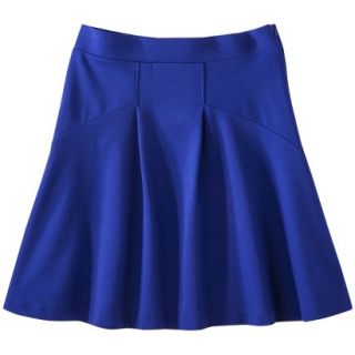 Mossimo Ponte Fit & Flare Skirt   Athens Blue XS