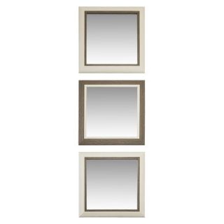 Mirrors Threshold Rolled Mirror 3 Pack   Ivory