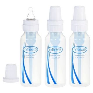 Dr. Browns Natural Flow 8oz 3pk Standard Polypropylene Baby Bottle