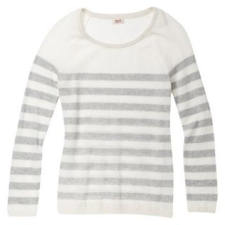 Mossimo Supply Co. Juniors Mesh Striped Sweater   Dogbone/Gray XS(1)