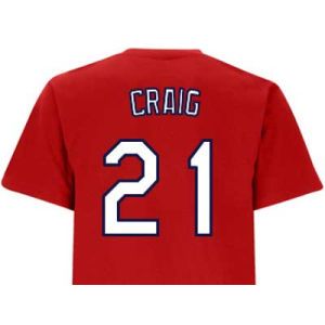 St. Louis Cardinals Allen Craig Majestic MLB Youth Player Tee
