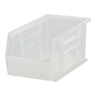 Quantum Storage Stack and Hang Bin   14 3/4 Inch x 5 1/2 Inch x 5 Inch, Clear,