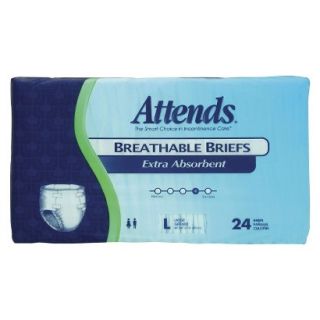 Attends Extra Absorbent Breathable Briefs   Large (Case of 72)