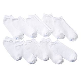 Hanes Girls Basic No Show Socks   White S