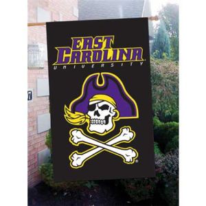 East Carolina Pirates Applique House Flag