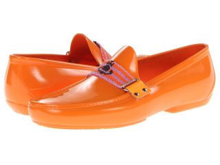 Vivienne Westwood Plastic Strap Mocasin Mens Slip on Dress Shoes (Orange)
