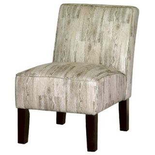 Skyline Armless Upholstered Chair Burke Armless Slipper Chair   Woodgrain