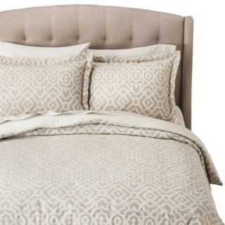 Fieldcrest Luxury Geometric Fashion Comforter   Sandstone (Queen)