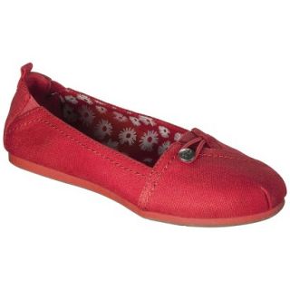 Womens Mad Love Lynn Canvas Loafer   Red 11