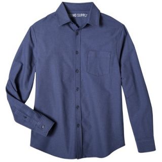 Mossimo Supply Co. Mens Long Sleeve Oxford Button Down   Navy M