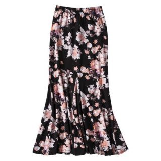 Xhilaration Juniors Godet Maxi Skirt   Flirty Floral S(3 5)